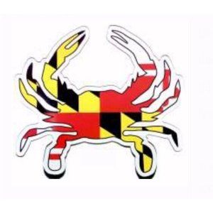 Maryland Flag Crab Car Refrigerator Diecut Magnet - NEW Fast Ship